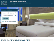 Tablet Screenshot of fourpointsperth.com